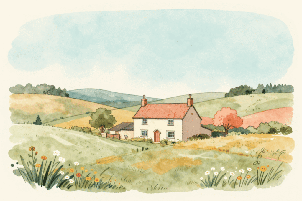 peaceful cottage in the country